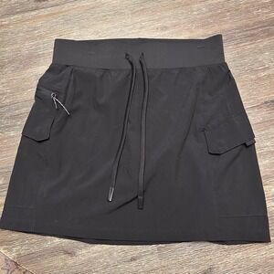 Gerry Women's Cargo Skort  Black Small Elastic Waist